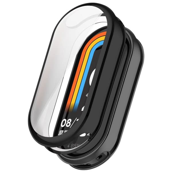 Bizon Case Watch Felipe Skärmskyddsfodral för Xiaomi Smart Band 9, Svart