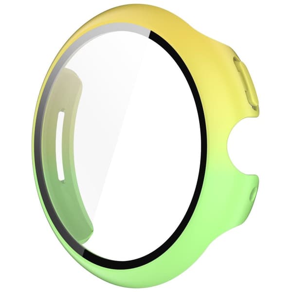 Bizon-kotelo + lasikello Google Pixel Watch 3:lle 45 mm, keltavihreä