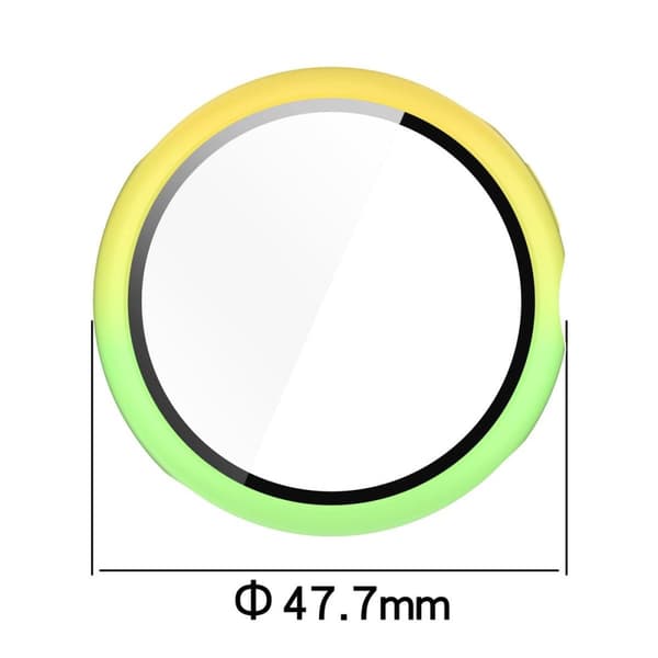 Bizon-kotelo + lasikello Google Pixel Watch 3:lle 45 mm, keltavihreä
