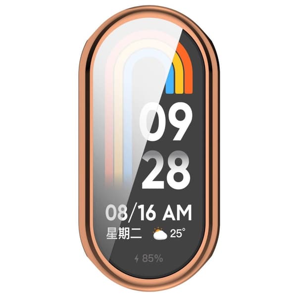Bizon Case Watch Felipe Skärmskyddsfodral för Xiaomi Smart Band 9, Roséguld