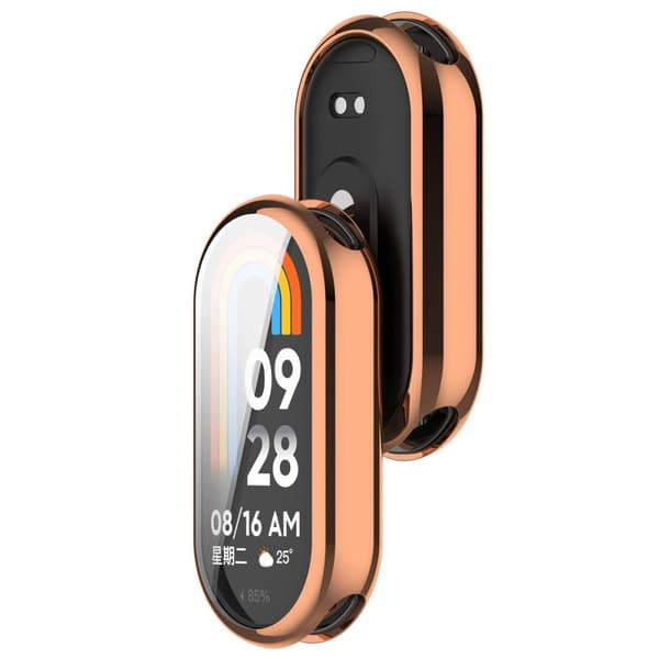 Bizon Case Watch Felipe Skärmskyddsfodral för Xiaomi Smart Band 9, Roséguld