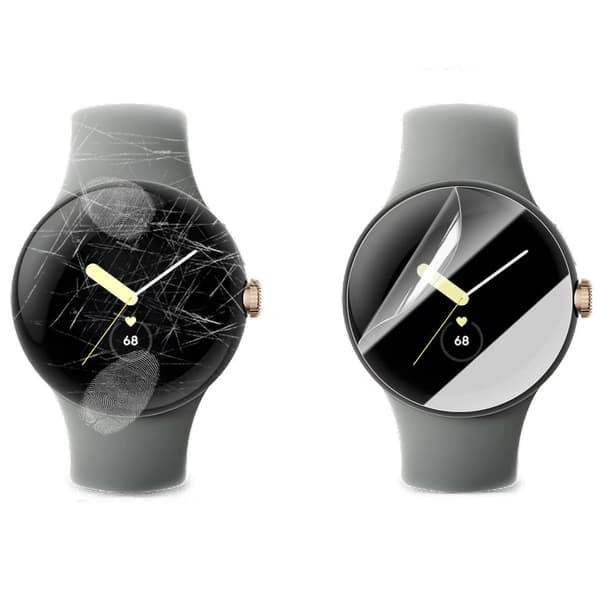 Bizon Glass Watch Hydrogel Skärmskydd för Google Pixel Watch 3 41mm, 2 stycken