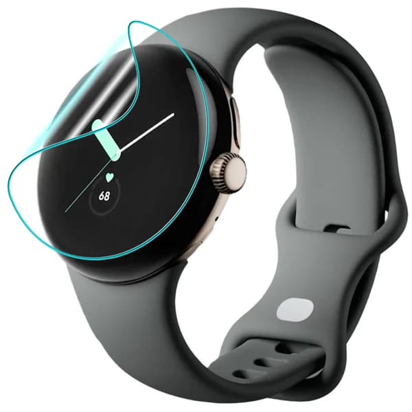 Bizon Glass Watch Hydrogel Skärmskydd för Google Pixel Watch 3 41mm, 2 stycken