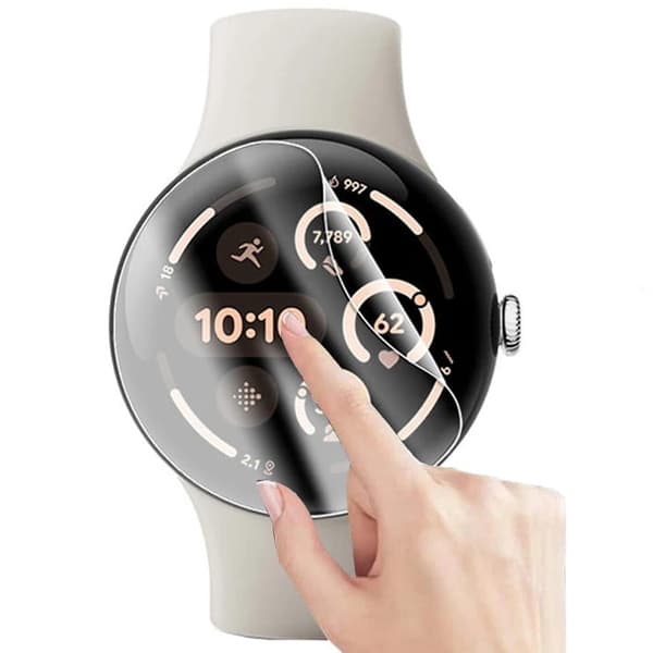 Bizon Glass Watch Hydrogel Skärmskydd för Google Pixel Watch 3 45mm, 2 stycken