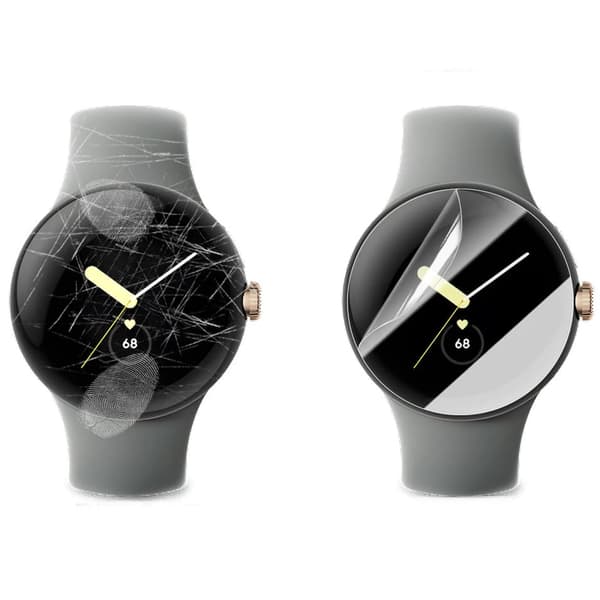 Bizon Glass Watch Hydrogel Skärmskydd för Google Pixel Watch 3 45mm, 2 stycken