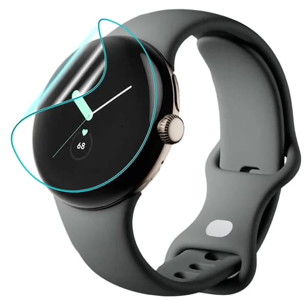Bizon Glass Watch Hydrogel Skärmskydd för Google Pixel Watch 3 45mm, 2 stycken