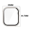 Pikkukuva 2 / 8: Bizon-kotelo+lasikello Apple Watch 10:lle 42 mm, samppanjanruskea