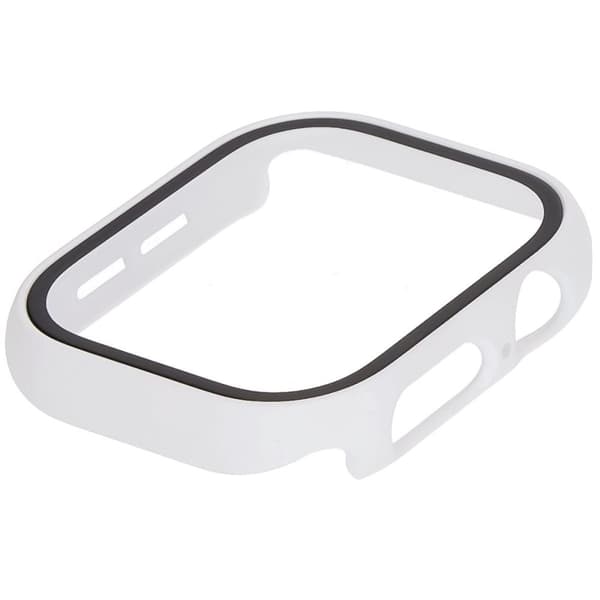Bizon Urkasse + Glasur til Apple Watch 10 42mm, Hvid