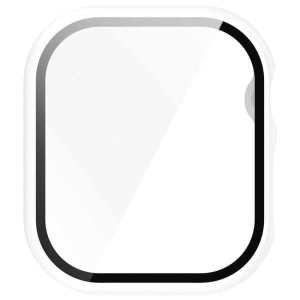 Bizon Urkasse + Glasur til Apple Watch 10 42mm, Hvid