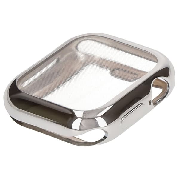Bizon Case Watch Felipe-fodral med skärmskydd för Apple Watch 10 (42 mm), silver