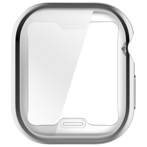 Bizon Case Watch Felipe-fodral med skärmskydd för Apple Watch 10 (42 mm), silver
