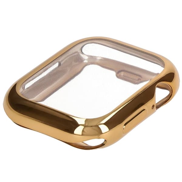 Bizon Case Watch Felipe -kotelo näytönsuojalla Apple Watch 10:lle (46 mm), kulta