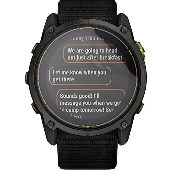 Hydrogelfilm för Bizon Glass Watch Hydrogelskärm för Garmin Enduro 3, 2 st.