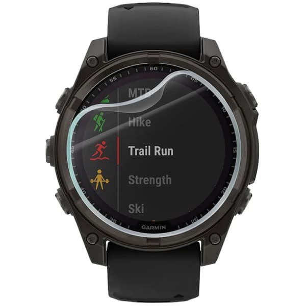 Hydrogelfilm för Bizon Glass Watch Hydrogelskärm för Garmin Fenix 8 Solar 47 mm, 2 st.