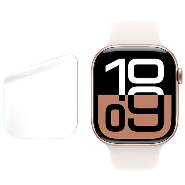 Bizon Glass Watch Hydrogel Skærmbeskytter til Apple Watch 10 42mm, 2 stk.