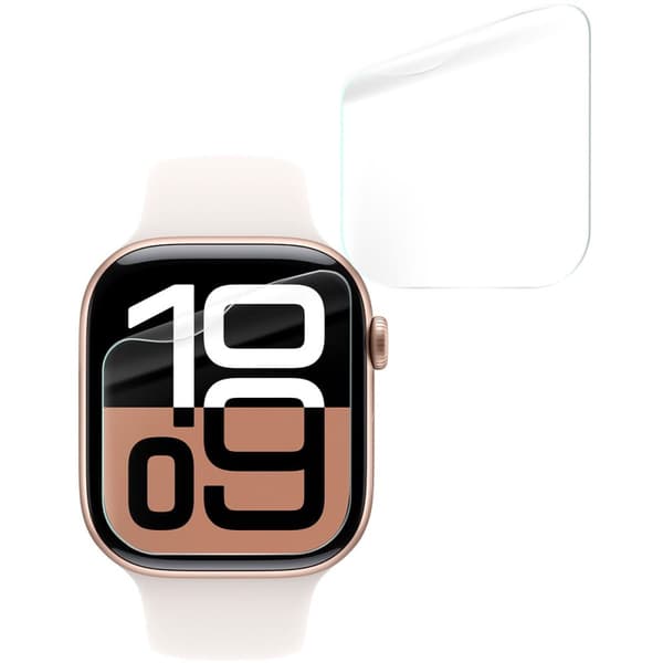 Bizon Glass Watch Hydrogel Skærmbeskytter til Apple Watch 10 42mm, 2 stk.