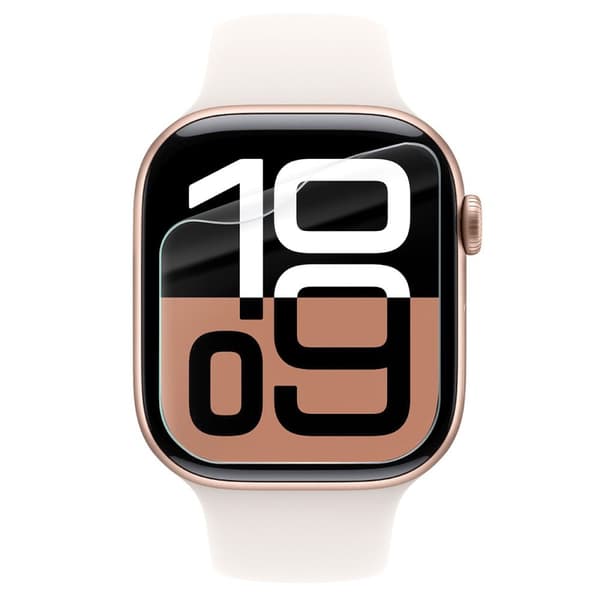 Bizon Glass Watch Hydrogel Skærmbeskytter til Apple Watch 10 42mm, 2 stk.