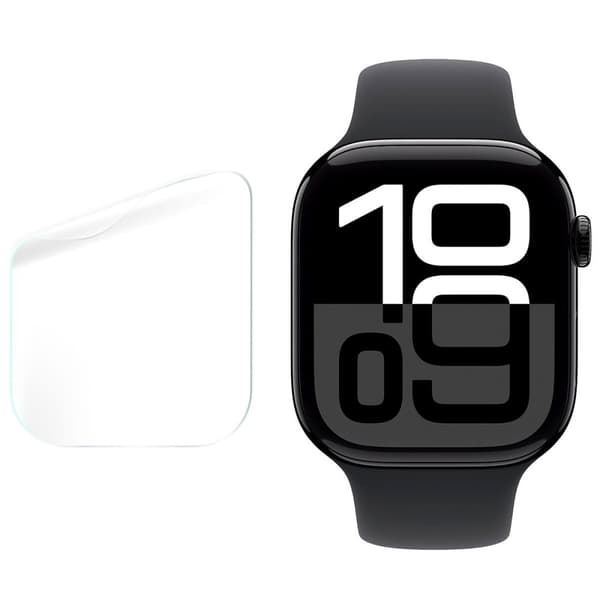 Bizon Glass Watch Hydrogel Skærmbeskytter til Apple Watch 10 46mm, 2 stk.