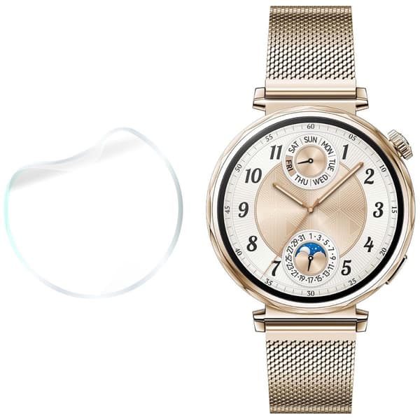 Bizon Glass Watch Hydrogel skärmskydd för Huawei Watch GT 5 (41mm), 2 st.