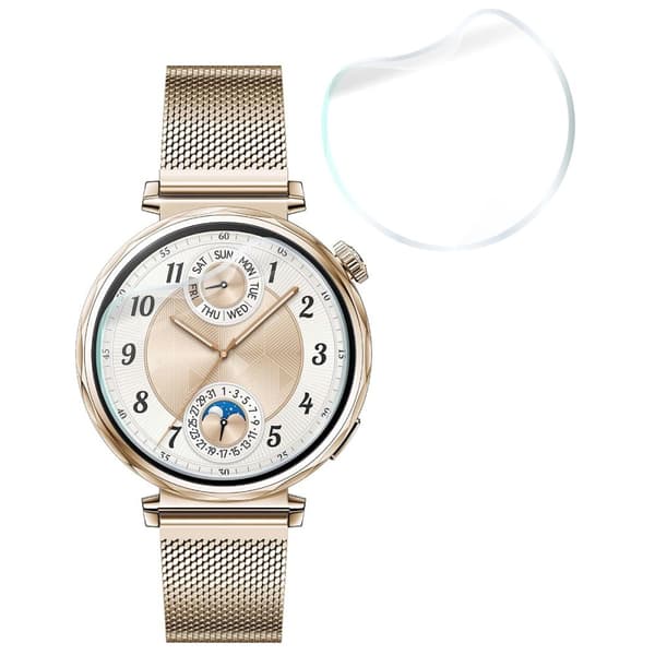 Bizon Glass Watch Hydrogel skärmskydd för Huawei Watch GT 5 (41mm), 2 st.