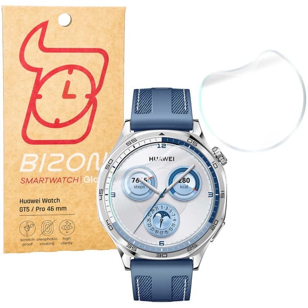 Bizon Glass Watch Hydrogeeli Näytönsuoja Huawei Watch GT 5 / GT 5 Pro 46mm, 2 kpl