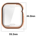 Miniatyrbillede 2 af 8: Bizon Case Watch Felipe-etui med skærmbeskytter til Apple Watch 10 (42 mm), rosaguld