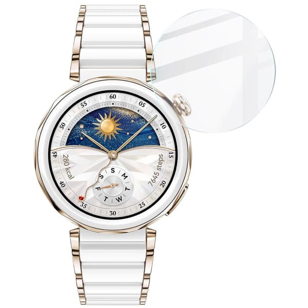 Bizon Glass Watch Klart Härdat Glas Skärmskydd för Huawei Watch GT 5 Pro 42mm