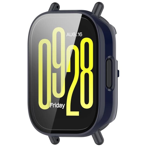 Bizon-fodral+glasklocka för Xiaomi Redmi Watch 5 Lite, blå