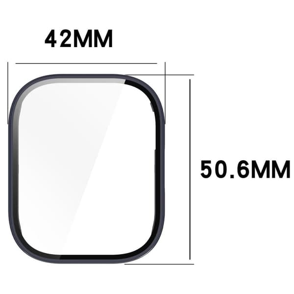 Bizon-fodral+glasklocka för Xiaomi Redmi Watch 5 Lite, blå