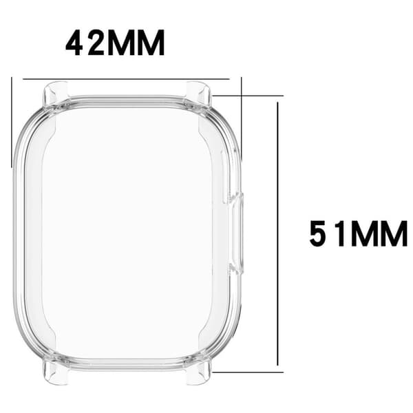 Bizon Case Watch Felipe -näytönsuoja Xiaomi Redmi Watch 5 Litelle, läpinäkyvä