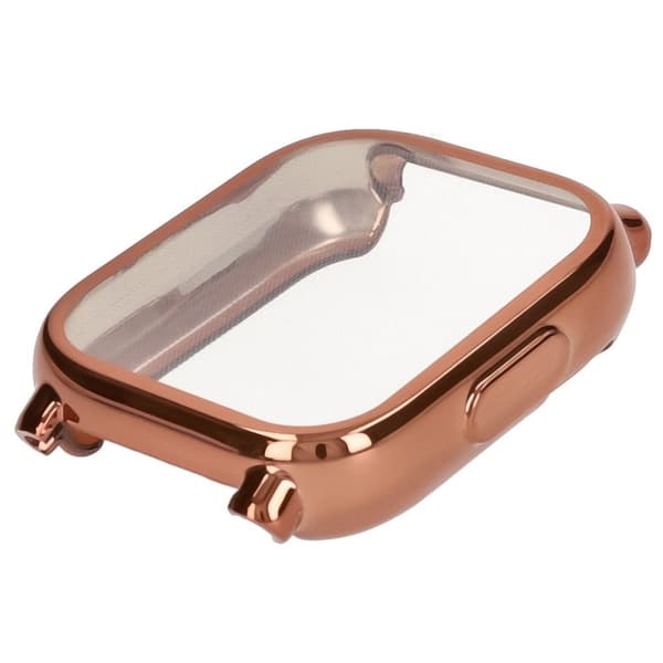 Bizon Case Watch Felipe -näytönsuoja Xiaomi Redmi Watch 5 Litelle, ruusukulta