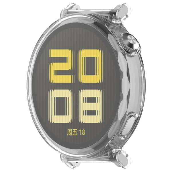 Bizon Case Watch Felipe -kotelo näytönsuojalla Huawei Watch GT 5 41 mm:lle, läpinäkyvä