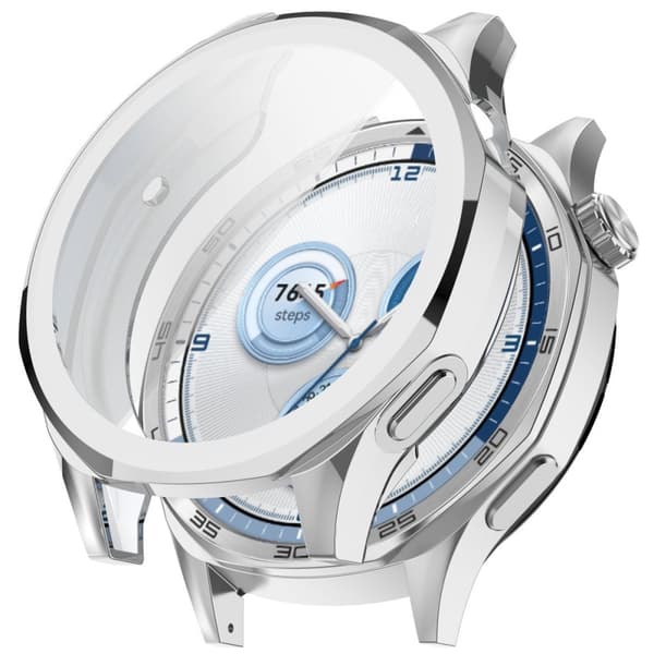 Bizon Case Watch Felipe-fodral med skärmskydd för Huawei Watch GT 5 46 mm, silver