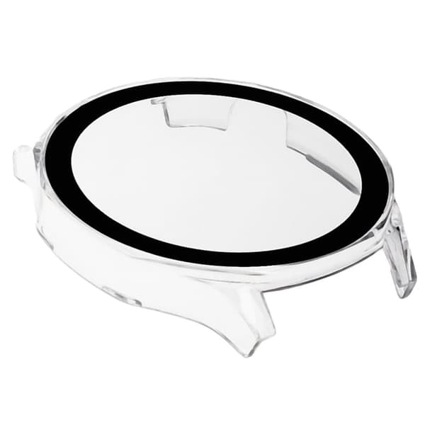 Bizon-fodral+glasklocka för Huawei Watch GT 5 46mm, transparent