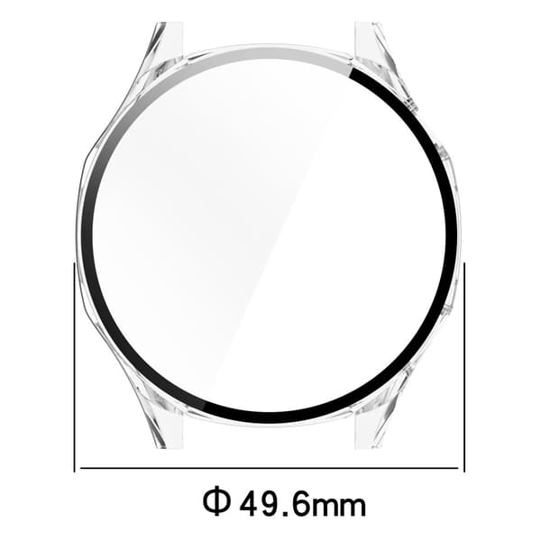 Bizon-fodral+glasklocka för Huawei Watch GT 5 46mm, transparent