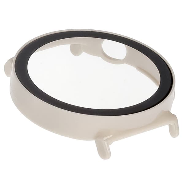 Bizon-fodral+glasklocka för Huawei Watch GT 5 41mm, beige