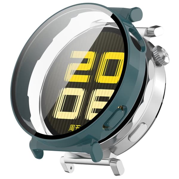 Bizon-fodral + glasklocka för Huawei Watch GT 5 41mm, grön