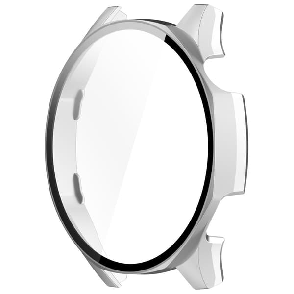 Bizon-fodral + glasklocka för Huawei Watch GT 5 46mm, satinsilver