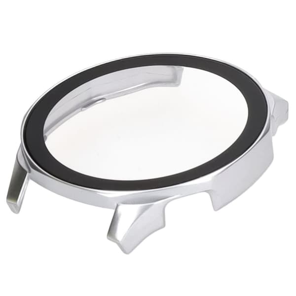 Bizon-fodral + glasklocka för Huawei Watch GT 5 46mm, satinsilver