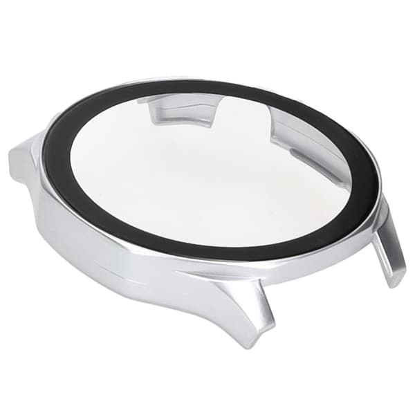 Bizon-fodral + glasklocka för Huawei Watch GT 5 46mm, satinsilver