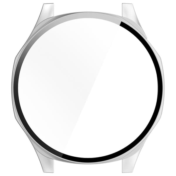 Bizon-fodral + glasklocka för Huawei Watch GT 5 46mm, satinsilver