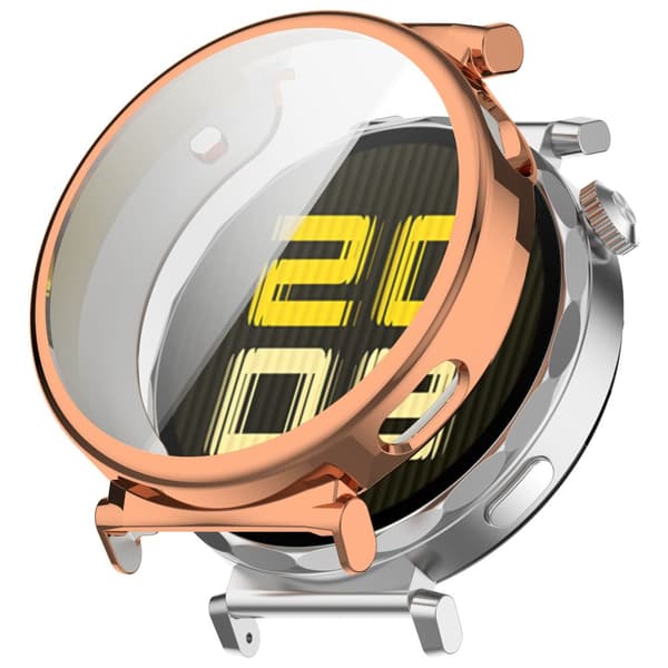Bizon Case Watch Felipe -näytönsuoja Huawei Watch GT 5:lle 41 mm, ruusukulta