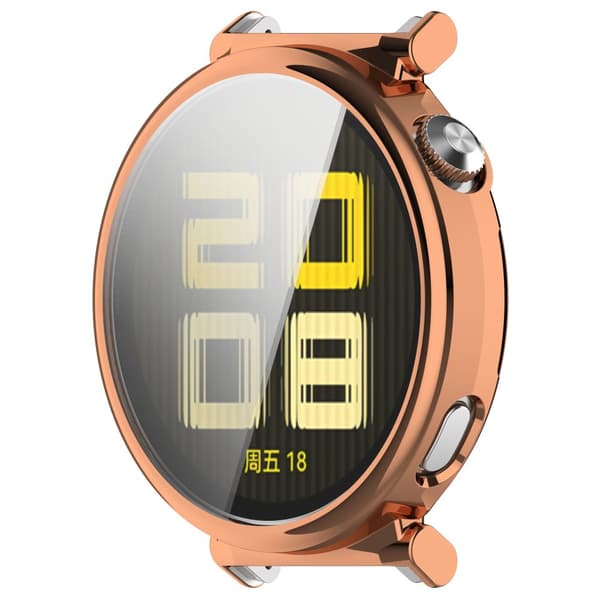 Bizon Case Watch Felipe -näytönsuoja Huawei Watch GT 5:lle 41 mm, ruusukulta