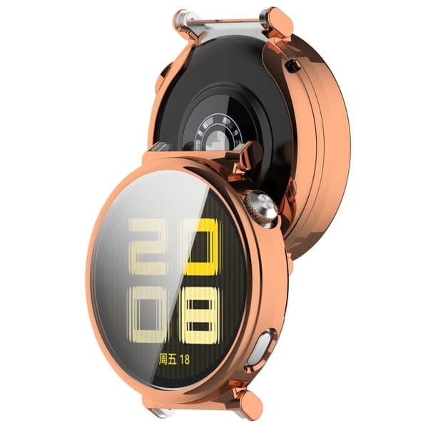 Bizon Case Watch Felipe -näytönsuoja Huawei Watch GT 5:lle 41 mm, ruusukulta