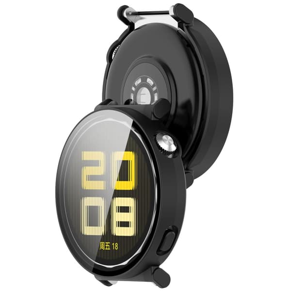 Bizon-fodral + glasklocka för Huawei Watch GT 5 41mm, mattsvart