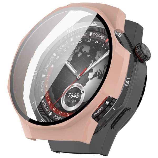 Bizon Suojakuori + Lasi Huawei Watch GT5 Pro 46mm -kellolle, pinkki