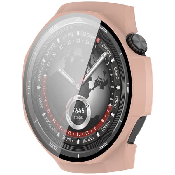 Bizon Suojakuori + Lasi Huawei Watch GT5 Pro 46mm -kellolle, pinkki