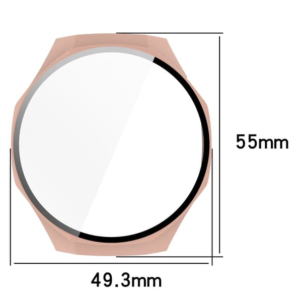 Bizon Suojakuori + Lasi Huawei Watch GT5 Pro 46mm -kellolle, pinkki