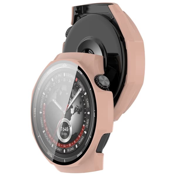 Bizon Suojakuori + Lasi Huawei Watch GT5 Pro 46mm -kellolle, pinkki
