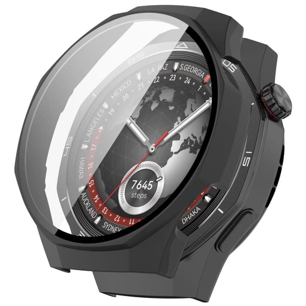 Bizon-fodral + glasklocka för Huawei Watch GT5 Pro 46mm mattsvart